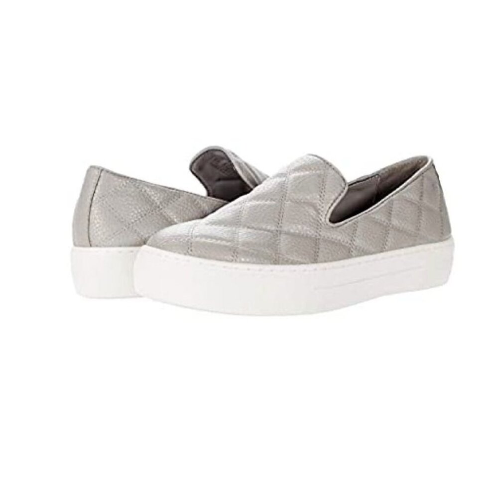 Steve Madden Women's Globe Quilted Sneakers Grey Size 8.5